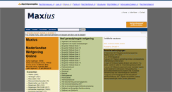 Desktop Screenshot of maxius.nl