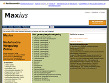 Tablet Screenshot of maxius.nl